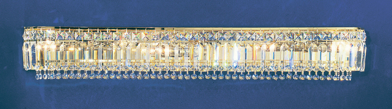 Classic Lighting 1626 G S Ambassador Crystal Vanity Light in 24k Gold