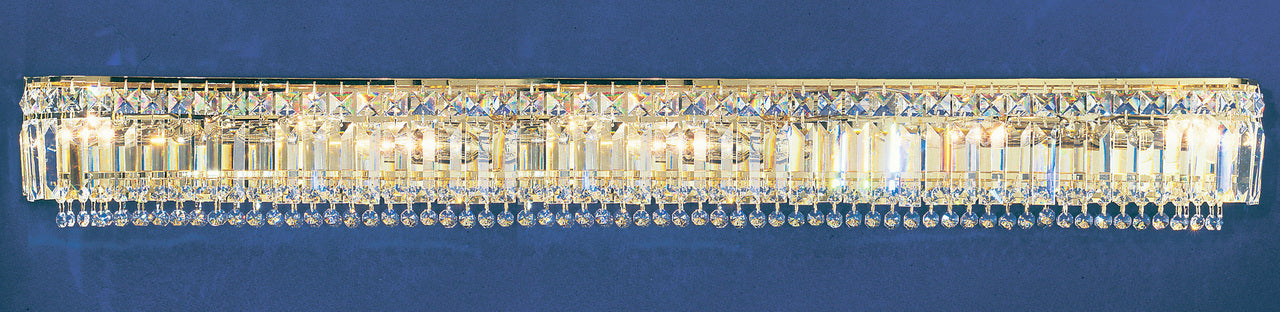 Classic Lighting 1627 G S Ambassador Crystal Vanity Light in 24k Gold