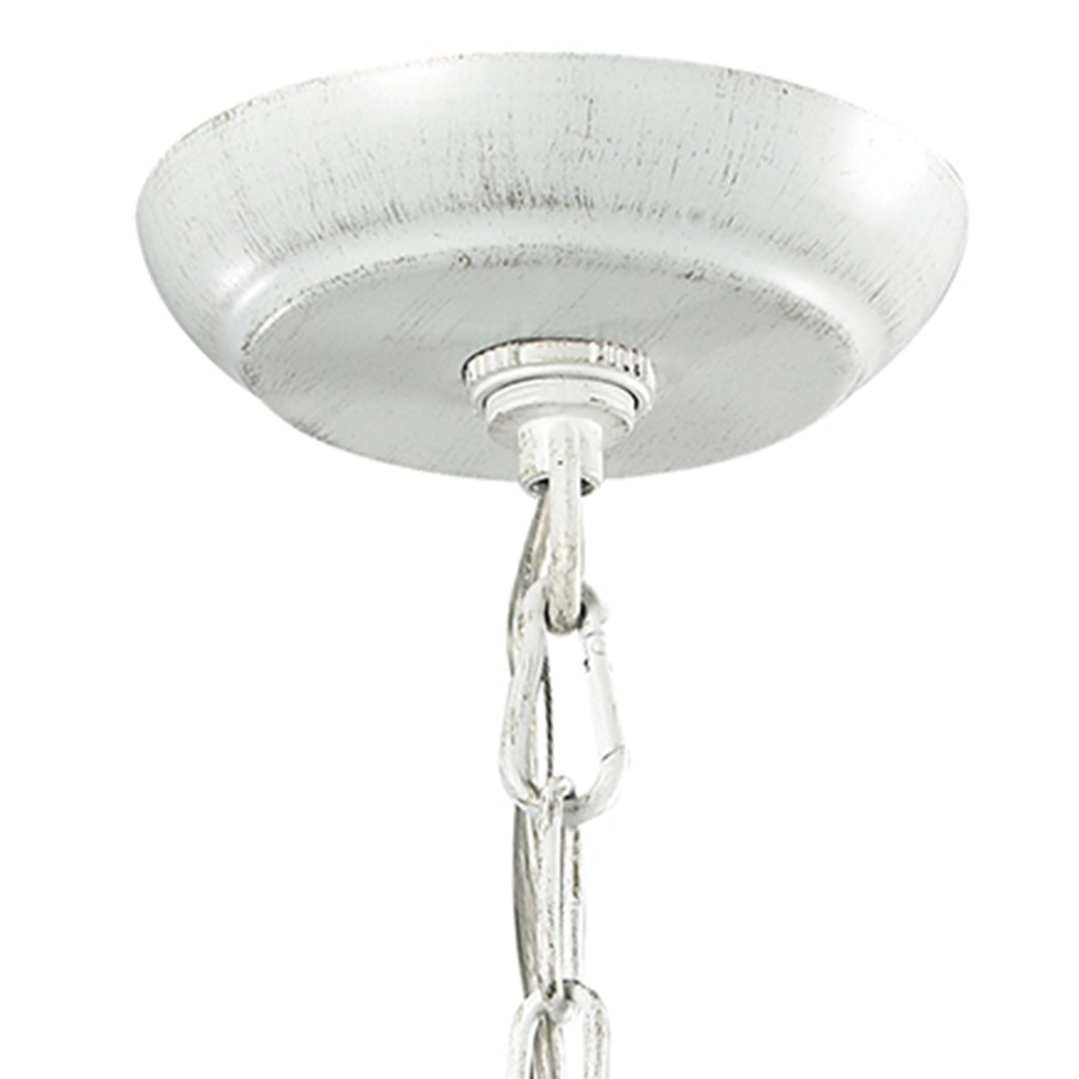 ELK Lighting 18123/1 Circeo 1-Light Mini Pendant in Antique White with Crystal