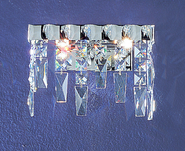 Classic Lighting 1902 CH CP Uptown Crystal Wall Sconce in Chrome (Imported from Spain)