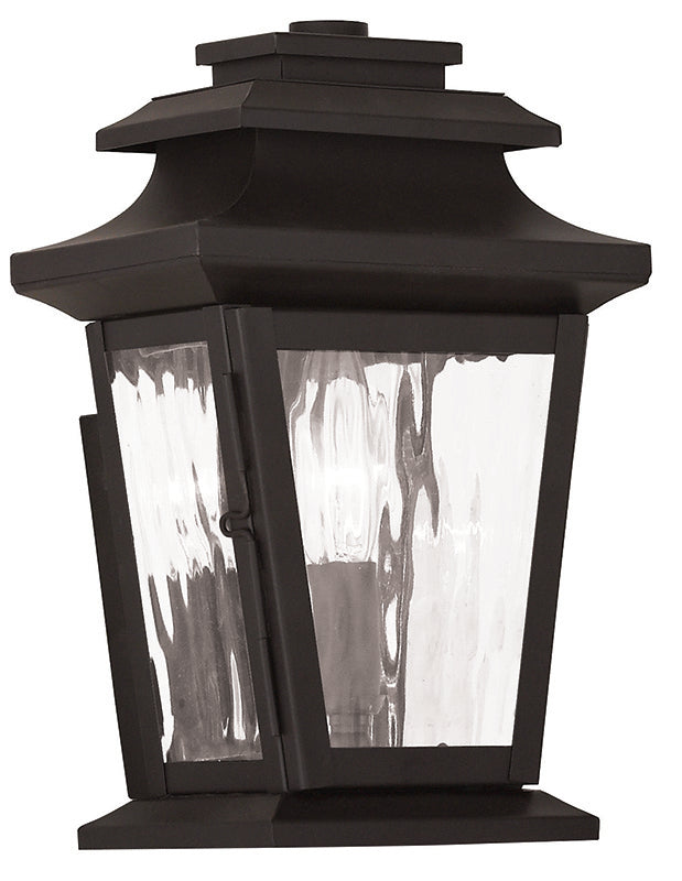 LIVEX Lighting 20255-07 Hathaway Outdoor Wall Lantern in Bronze (1 Light)