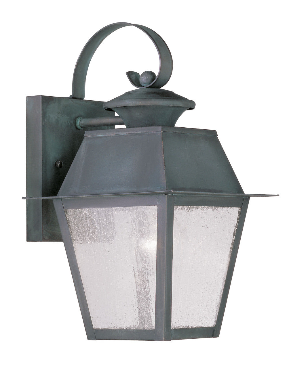 LIVEX Lighting 2162-61 Mansfield Outdoor Wall Lantern in Charcoal (1 Light)