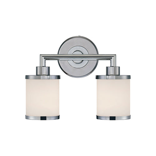 Millennium Lighting 222-CH Etched White Vanity Light in Chrome