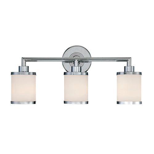 Millennium Lighting 223-CH Etched White Vanity Light in Chrome