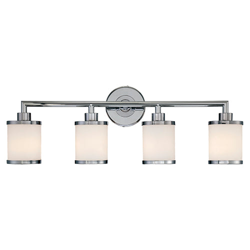 Millennium Lighting 224-CH Etched White Vanity Light in Chrome