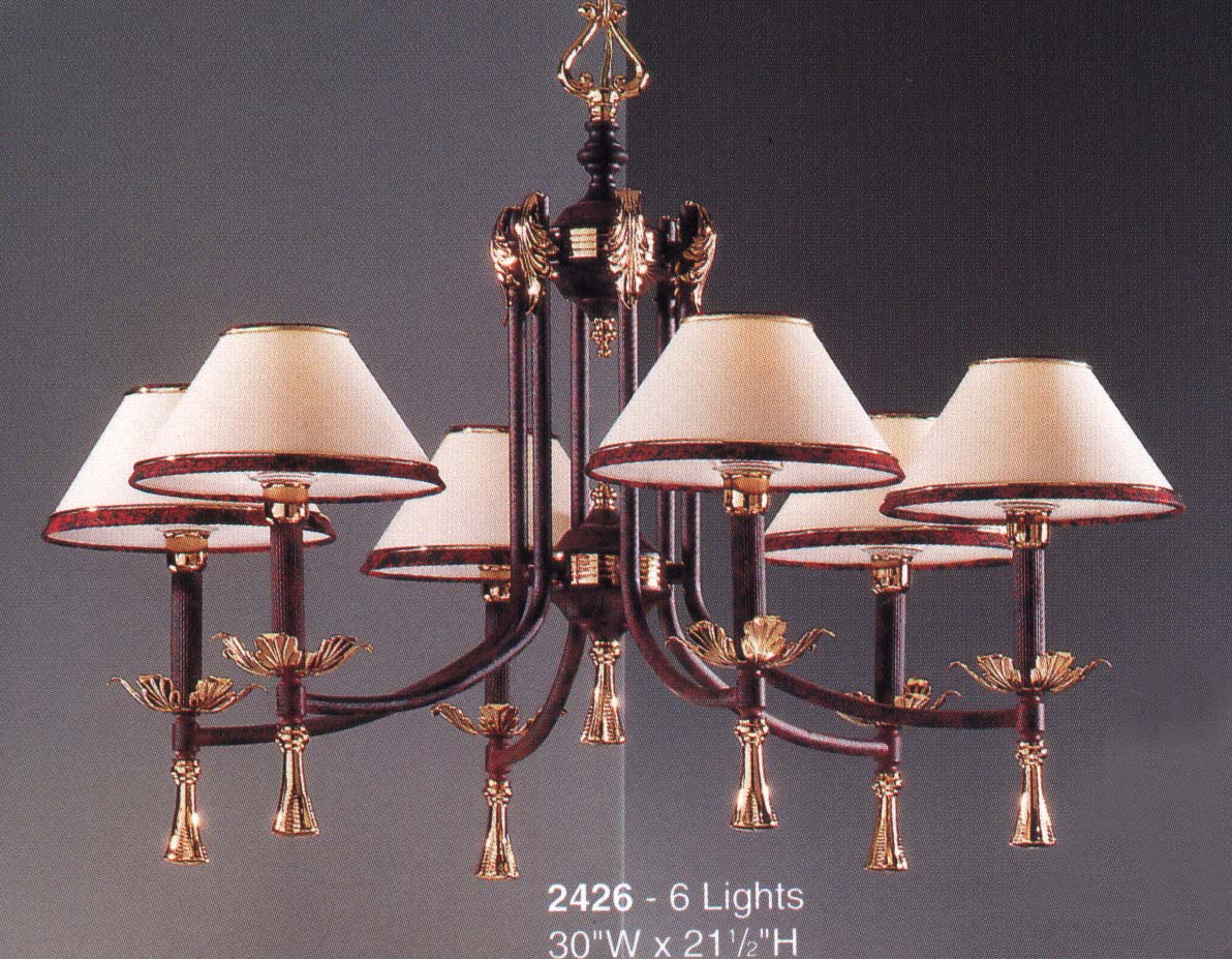 Classic Lighting 2426 Marbella Traditional Chandelier in Burnt Sienna (Imported from Spain)