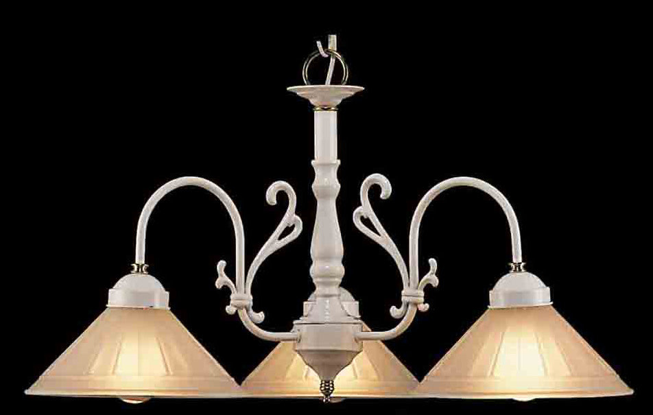 Classic Lighting 3053 W/PB Biltmore Traditional Chandelier in White