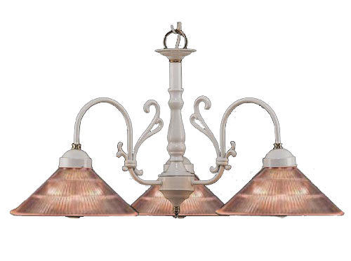 Classic Lighting 3053 W/PB-C Biltmore Traditional Chandelier in White with Clear Glass