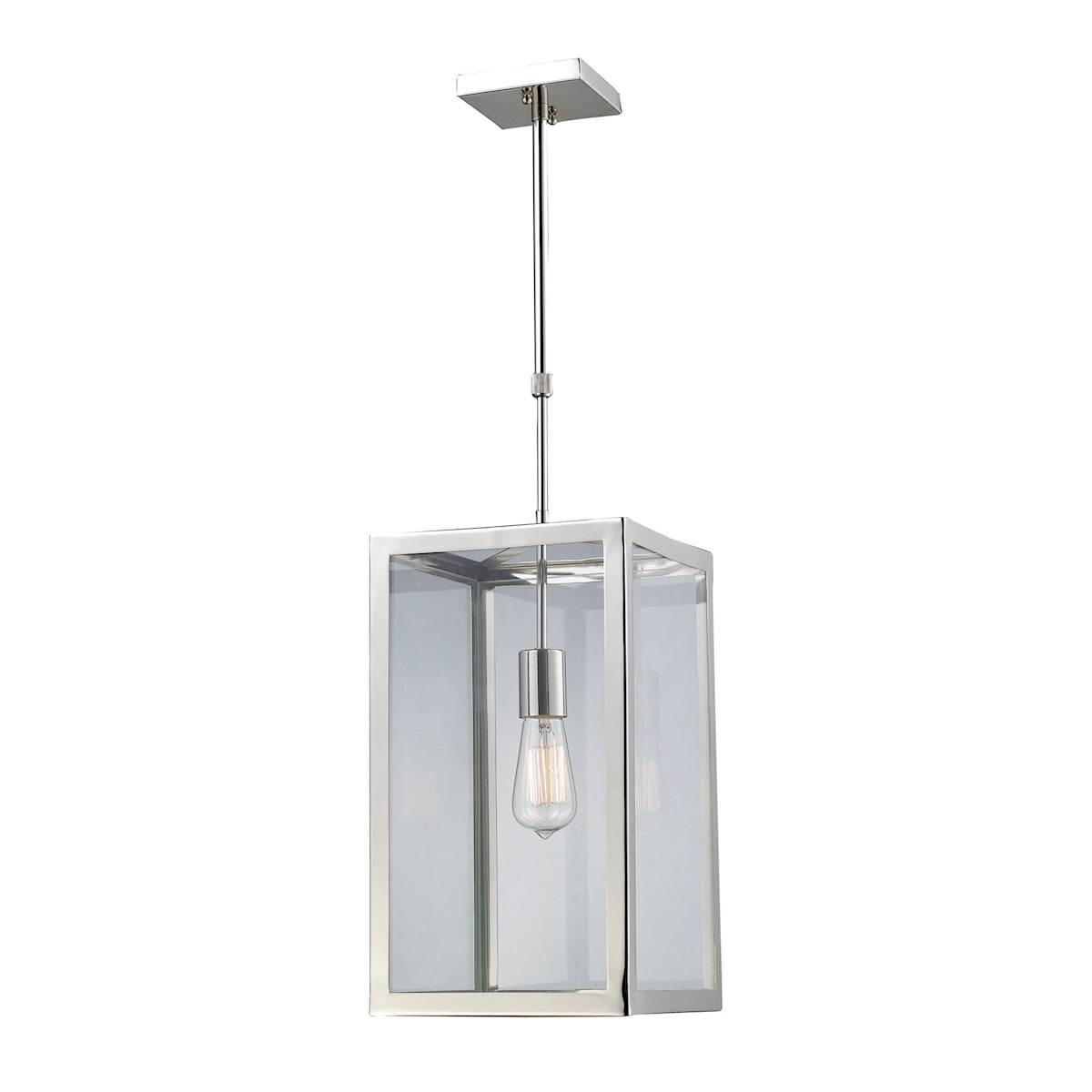 ELK Lighting 31212/1 Parameters 1-Light Mini Pendant in Polished Chrome with Clear Glass