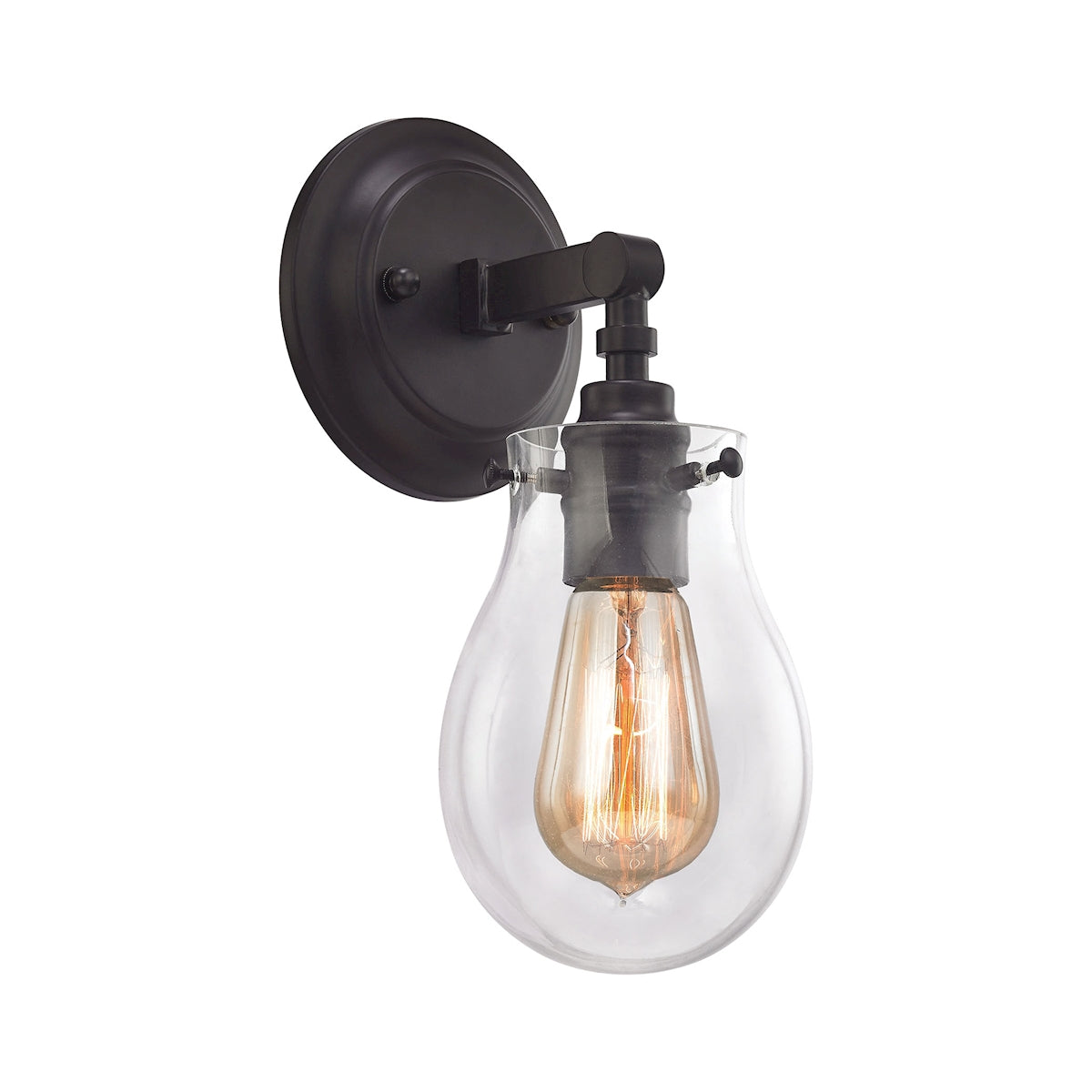 ELK Lighting 31930/1 Jaelyn 1-Light Vanity Lamp in Oil Rubbed Bronze with Clear Glass