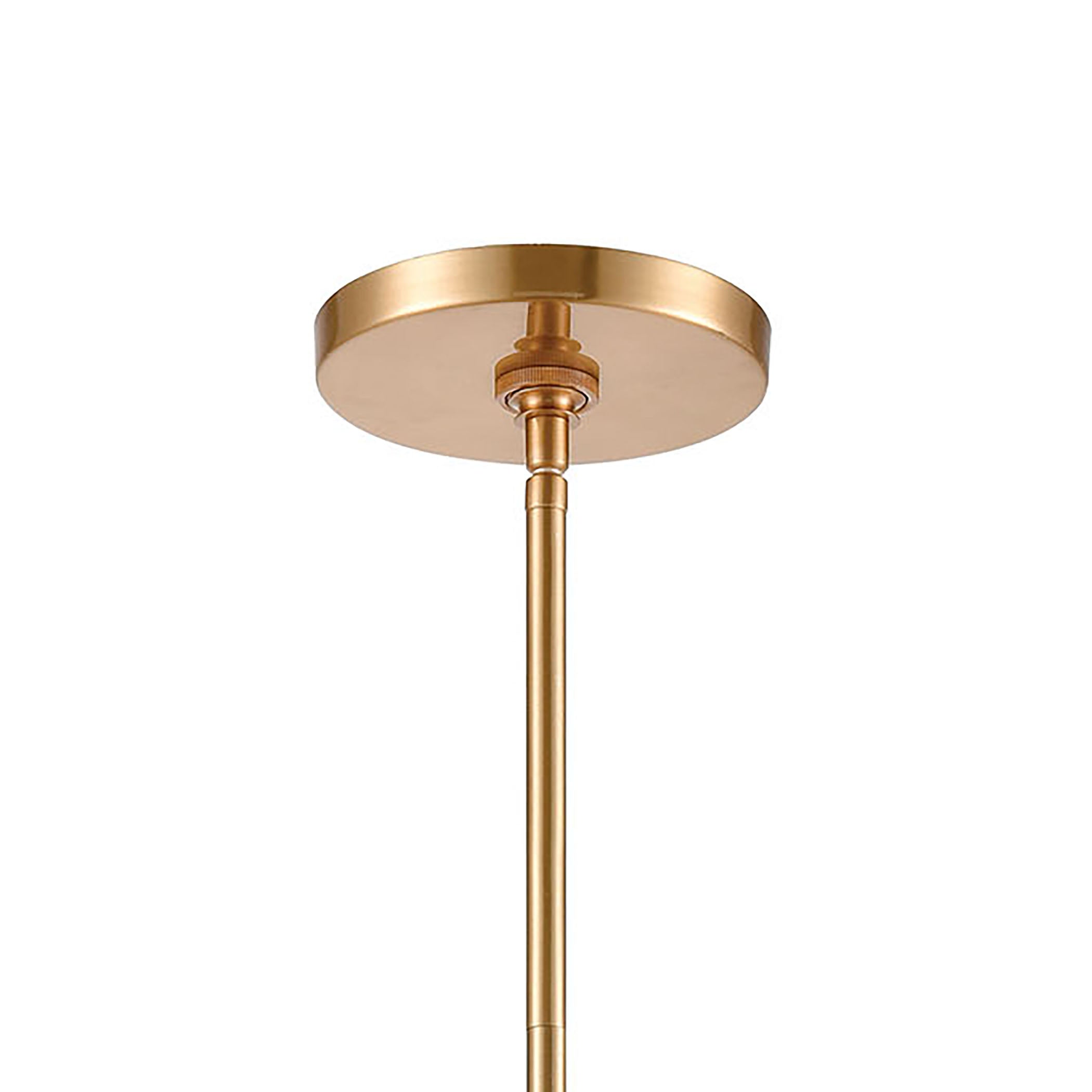 ELK Lighting 32351/1 Collective 1-Light Mini Pendant in Satin Brass with Clear Glass
