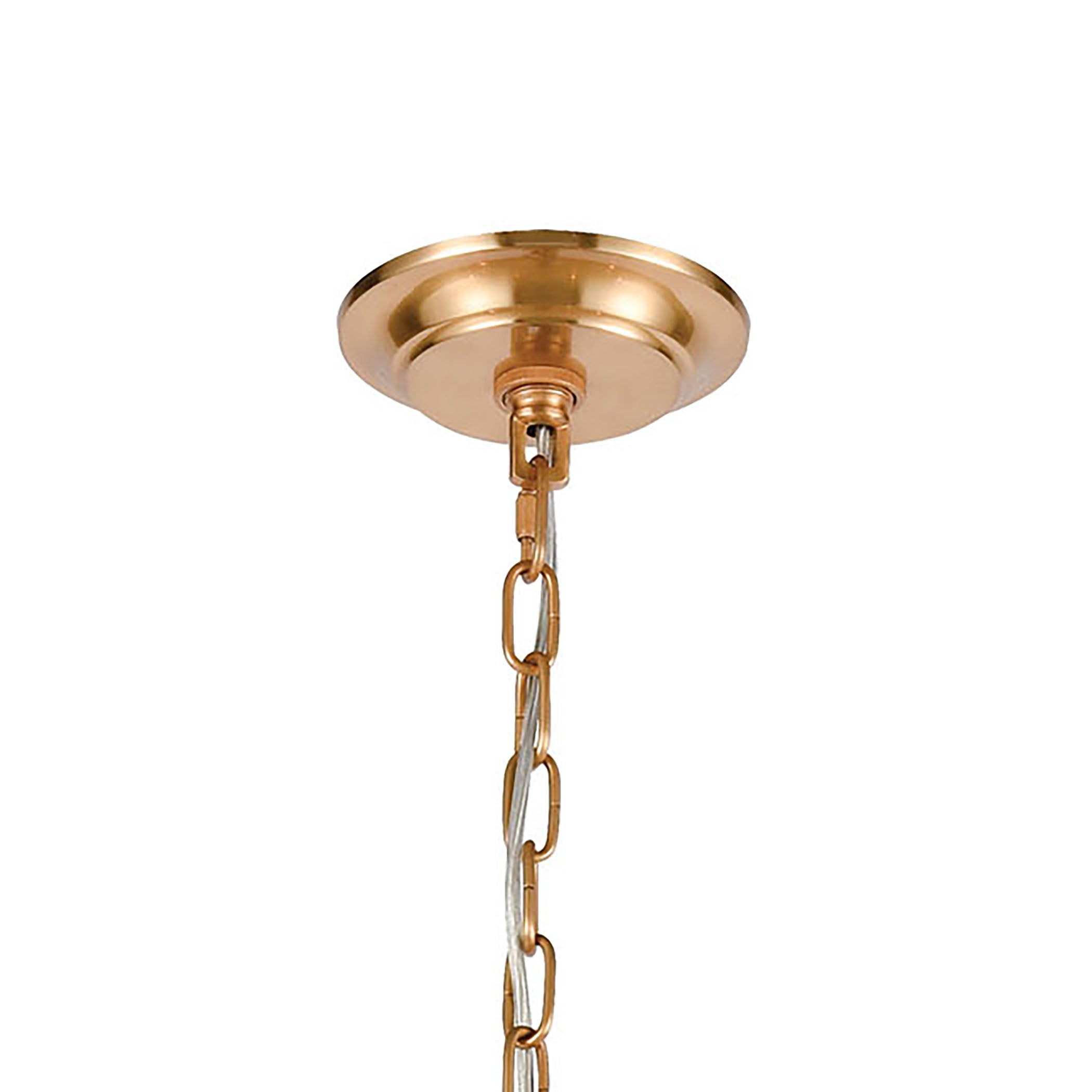 ELK Lighting 32415/6 Abaca 6-Light Chandelier in Satin Brass