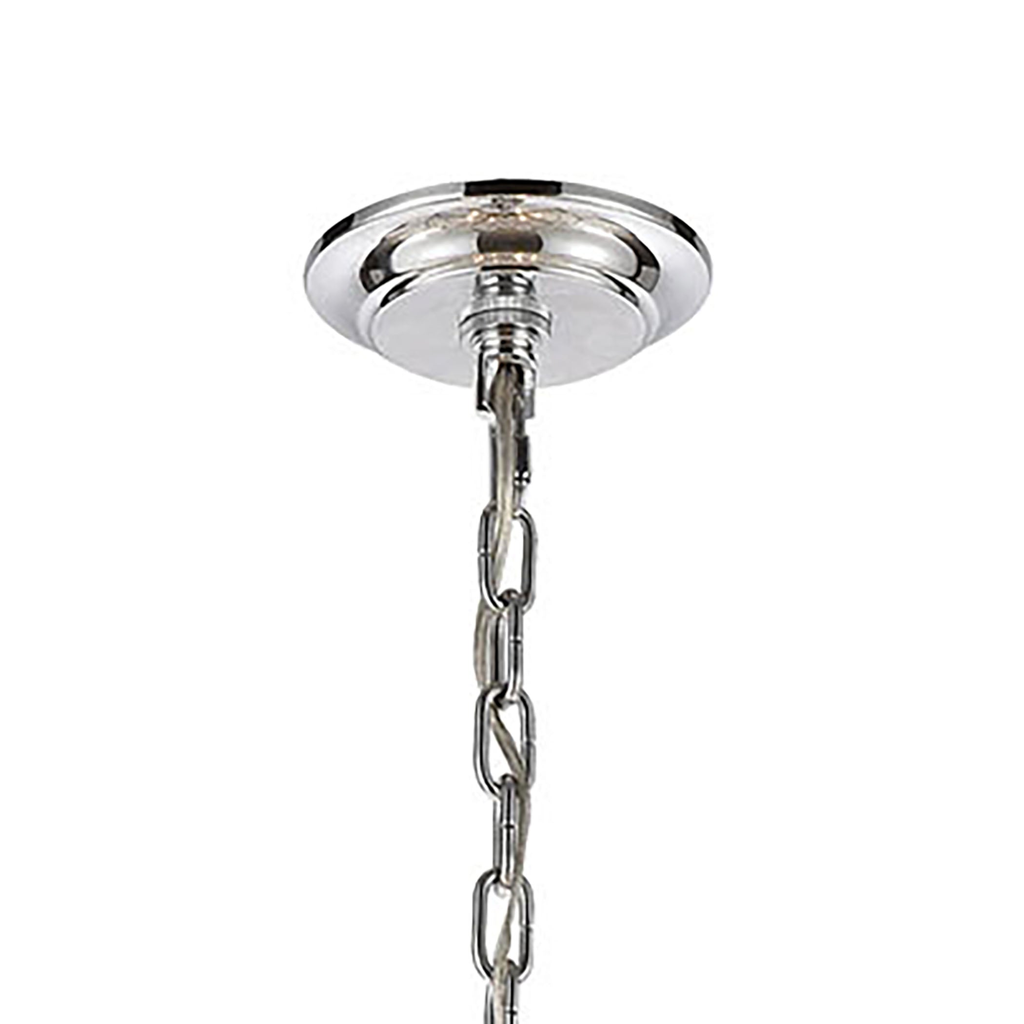 ELK Lighting 32446/13 Frozen Cascade 13-Light Chandelier in Polished Chrome with Clear Textured Glass