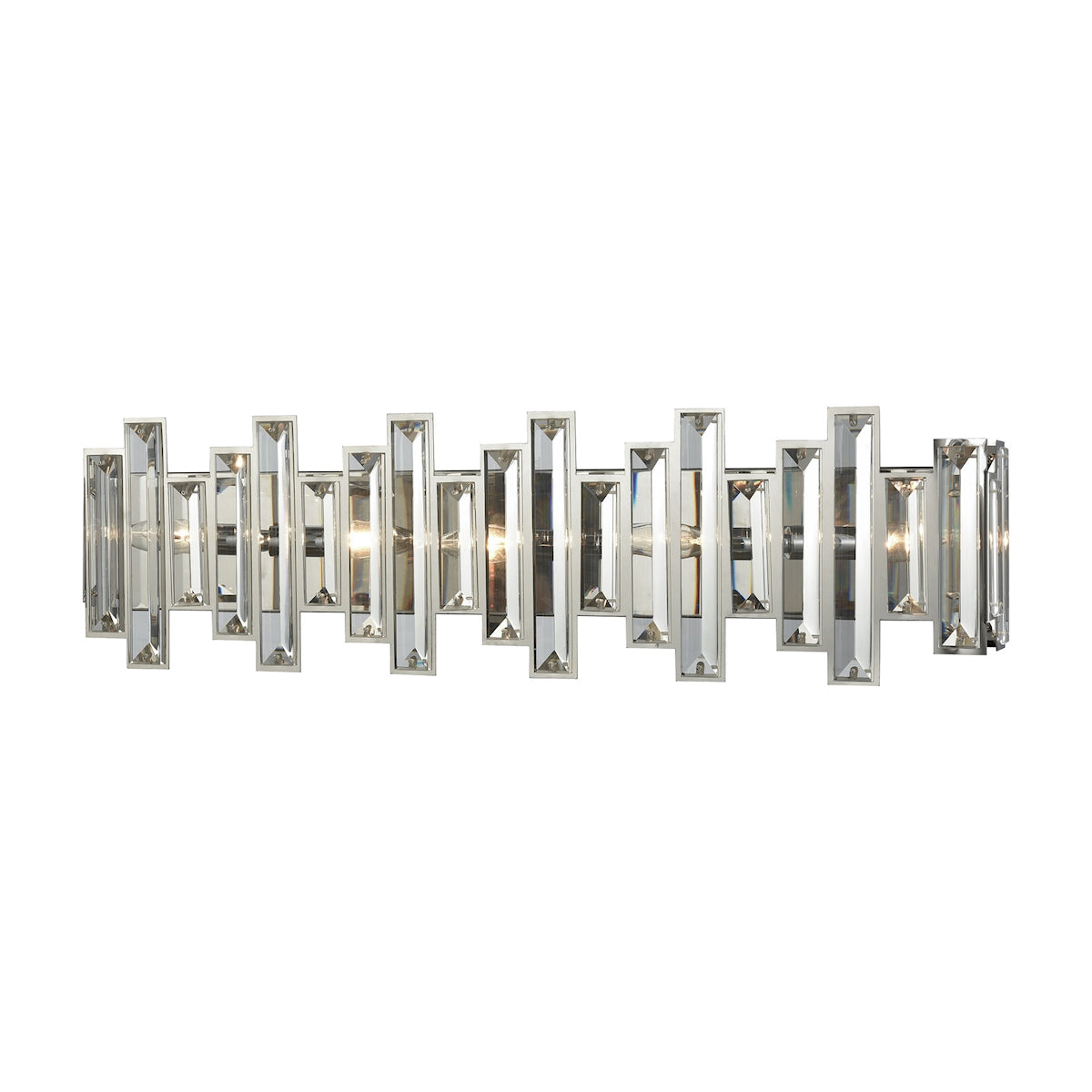 ELK Lighting 33012/5 Crystal Heights 5-Light Vanity Sconce in Polished Chrome with Clear Crystal