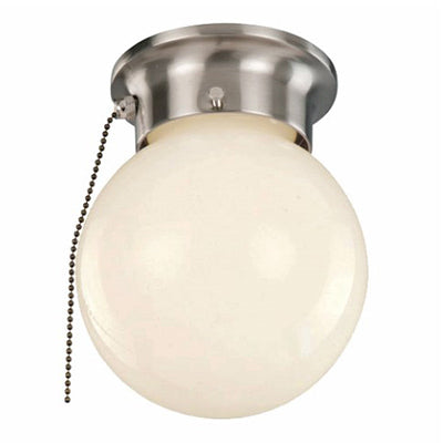 Trans Globe Lighting 3606P WH 6" Indoor White Traditional Flushmount(Shown in BN Finish)