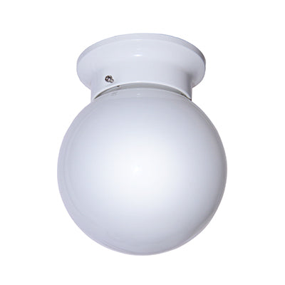 Trans Globe Lighting 3606 WH 6" Indoor White Traditional Flushmount