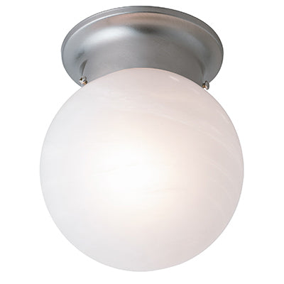 Trans Globe Lighting 3607 BN 6" Indoor Brushed Nickel Traditional Flushmount