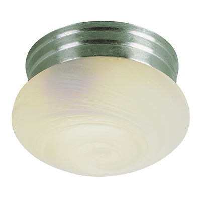 Trans Globe Lighting 3619 BN 8" Indoor Brushed Nickel Traditional Flushmount