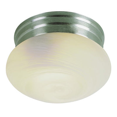 Trans Globe Lighting 3621 BN 10" Indoor Brushed Nickel Traditional Flushmount
