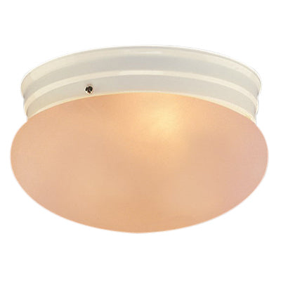 Trans Globe Lighting 3607 WH Dash 6" Indoor White Traditional Flushmount with Opal Glass Globe Shade