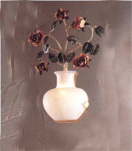 Classic Lighting 3695 Bouquet Floral Wall Sconce in Ivory (Imported from Italy)