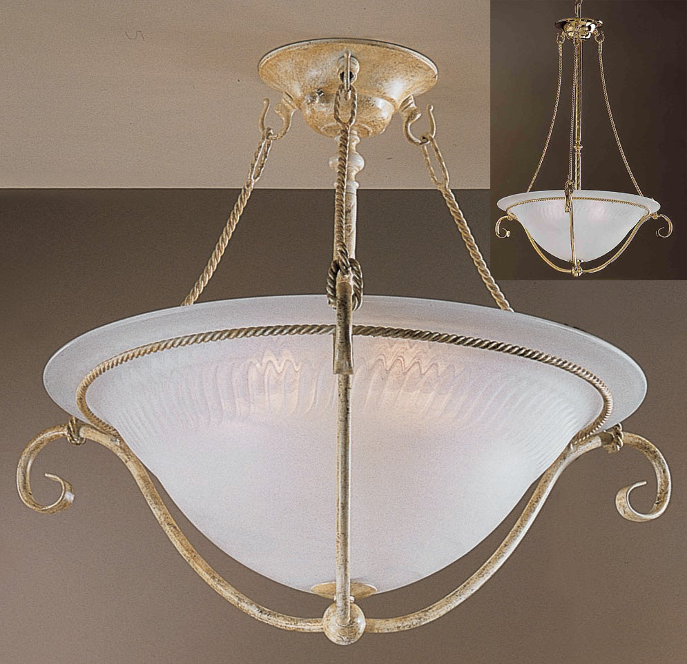 Classic Lighting 4005 I Lugano Traditional Pendant in Ivory (Imported from Italy)