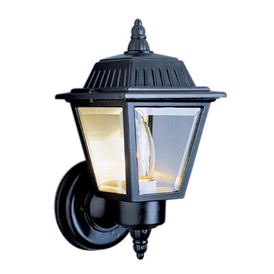 Trans Globe Lighting 4006 BC 7.5" Outdoor Black Copper Traditional Wall Lantern(Shown in Black Finish)