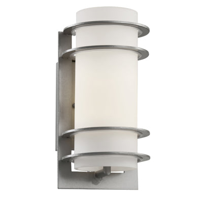 Trans Globe Lighting 40204 SL 11" Outdoor Silver Transitional Wall Lantern