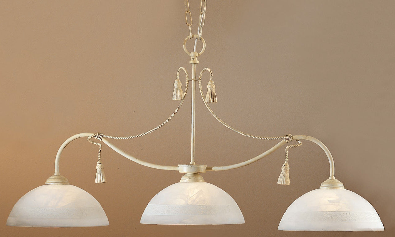 Classic Lighting 4024 I Rope and Tassel Traditional Island Light in Ivory (Imported from Italy)
