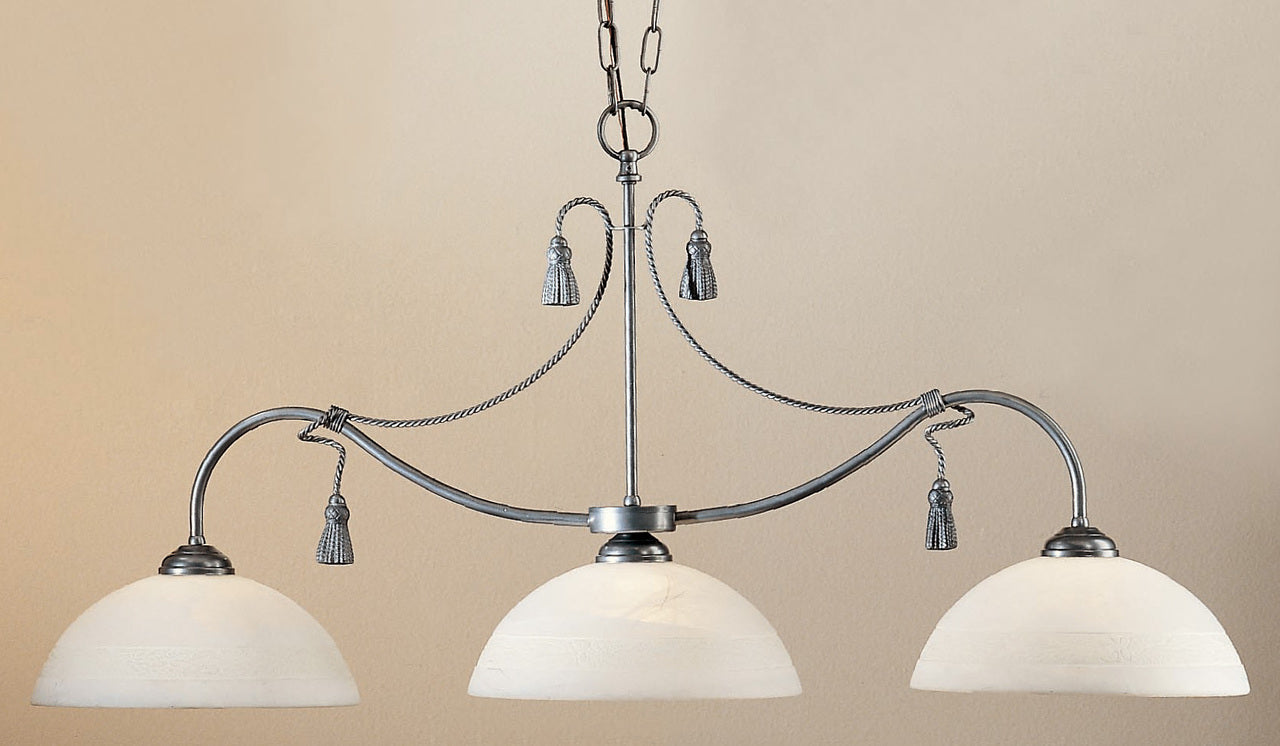 Classic Lighting 4024 PTR Rope and Tassel Traditional Island Light in Pewter (Imported from Italy)