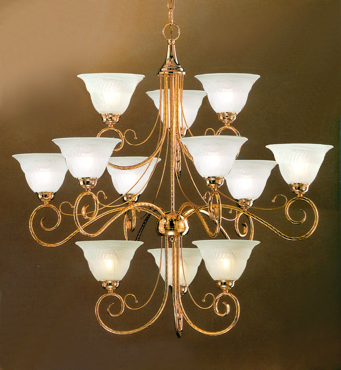 Classic Lighting 40312 IG Torino Traditional Chandelier in Ivory/Gold (Imported from Italy)