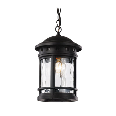 Trans Globe Lighting 40375 RT 15" Outdoor Rust Nautical Hanging Lantern(Shown in Black Finish)