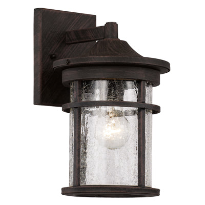 Trans Globe Lighting 40380 RT 11" Outdoor Rust Transitional Wall Lantern