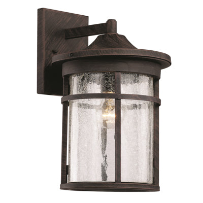 Trans Globe Lighting 40382 RT 17.75" Outdoor Rust Transitional Wall Lantern