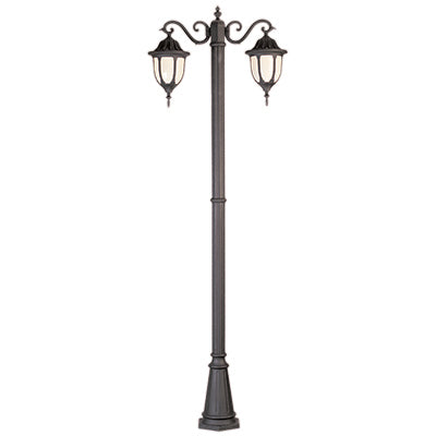 Trans Globe Lighting 4043 RT 93" Outdoor Rust  Traditional Pole Light(Shown in Black Finish)