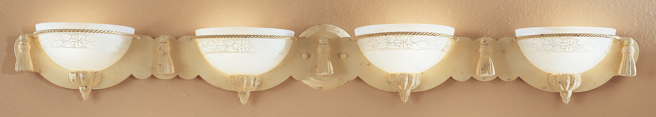 Classic Lighting 4044 I Rope and Tassel Traditional Vanity Light in Ivory (Imported from Italy)