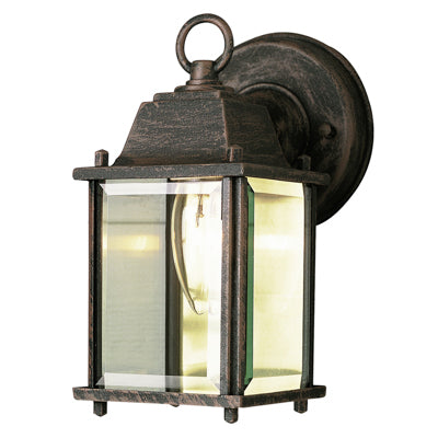 Trans Globe Lighting 40455 RT 8" Outdoor Rust Traditional Wall Lantern