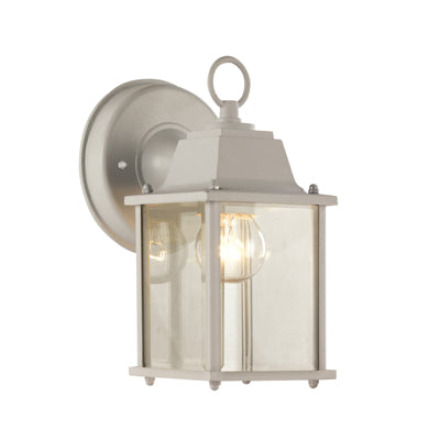 Trans Globe Lighting 40455 WH 8" Outdoor White Traditional Wall Lantern