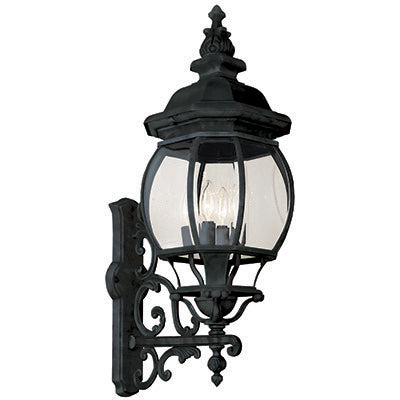 Trans Globe Lighting 4052 BK 32" Outdoor Black Tuscan Wall Lantern