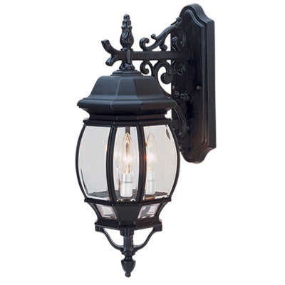 Trans Globe Lighting 4054 BK 25" Outdoor Black Tuscan Wall Lantern