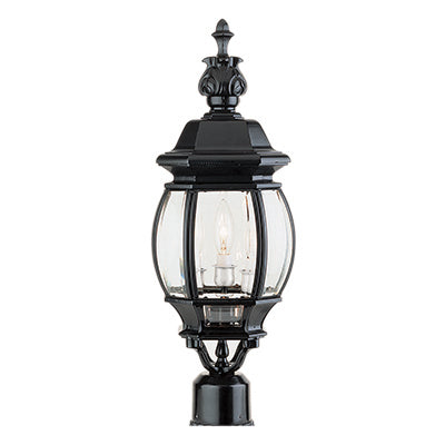 Trans Globe Lighting 4061 BK 22" Outdoor Black Traditional Postmount Lantern