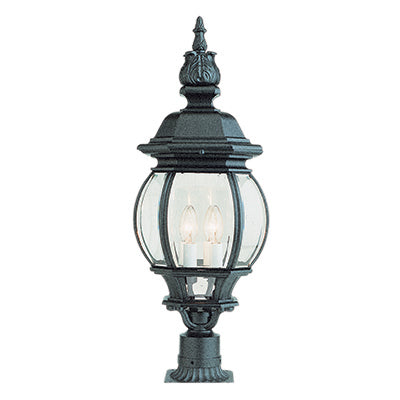 Trans Globe Lighting 4062 BC 28" Outdoor Black Copper Traditional Postmount Lantern(Shown in Black Finish)