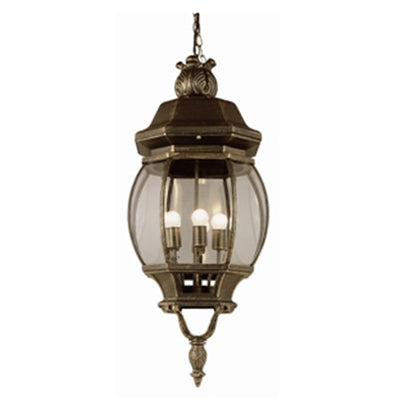 Trans Globe Lighting 4067 BG 32" Outdoor Black Gold Traditional Hanging Lantern
