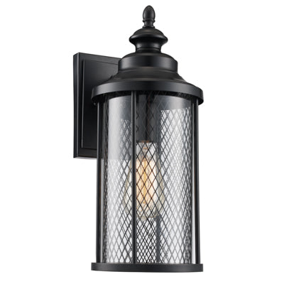 Trans Globe Lighting 40741 BK 16" Outdoor Black Industrial  Wall Lantern