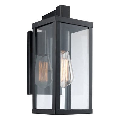 Trans Globe Lighting 40750 BK 12.5" Outdoor Black Industrial  Wall Lantern