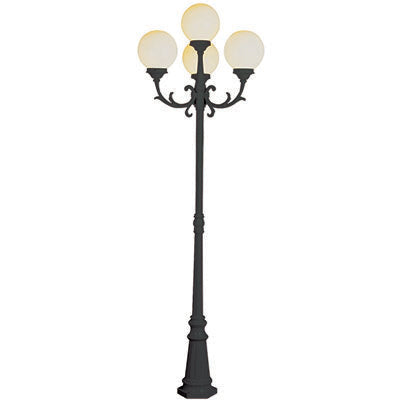Trans Globe Lighting 4080 BG 89" Outdoor Black Gold French Country Pole Light(Shown in Black Finish)