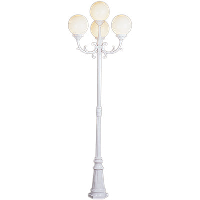 Trans Globe Lighting 4080 WH 89" Outdoor WHITE French Country Pole Light