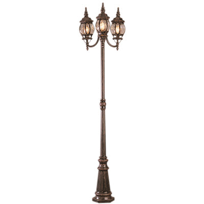 Trans Globe Lighting 4090 RT 91.5" Outdoor Rust  French Country Pole Light