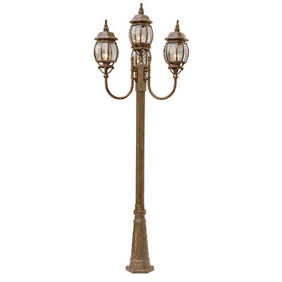 Trans Globe Lighting 4094 BG 96" Outdoor Black Gold Traditional Pole Light(Shown in different finish)