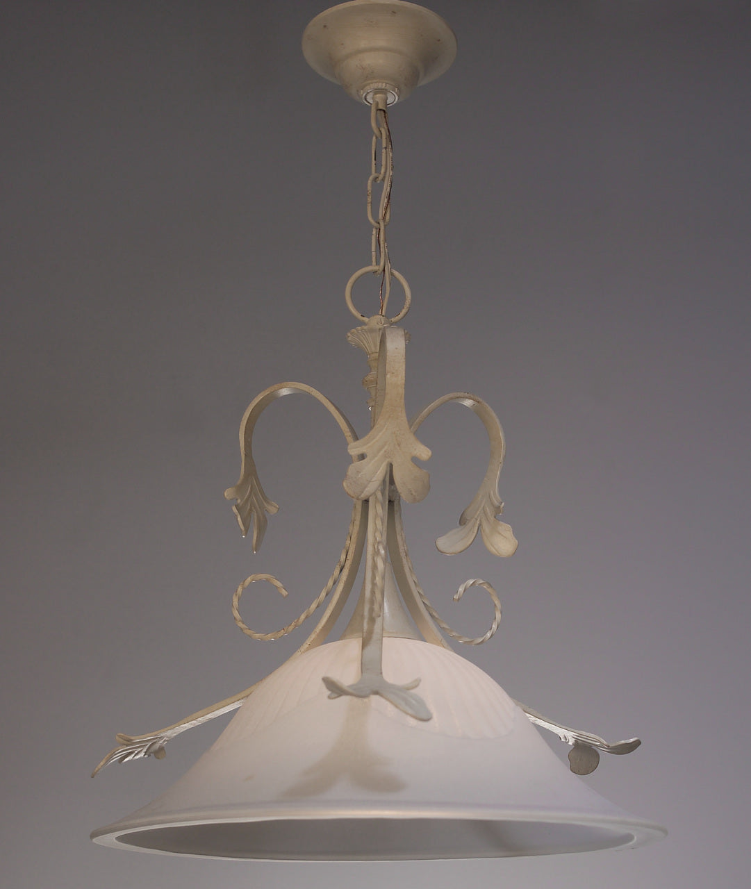 Classic Lighting 4111 I Treviso Wrought Iron Pendant in Ivory (Imported from Italy)
